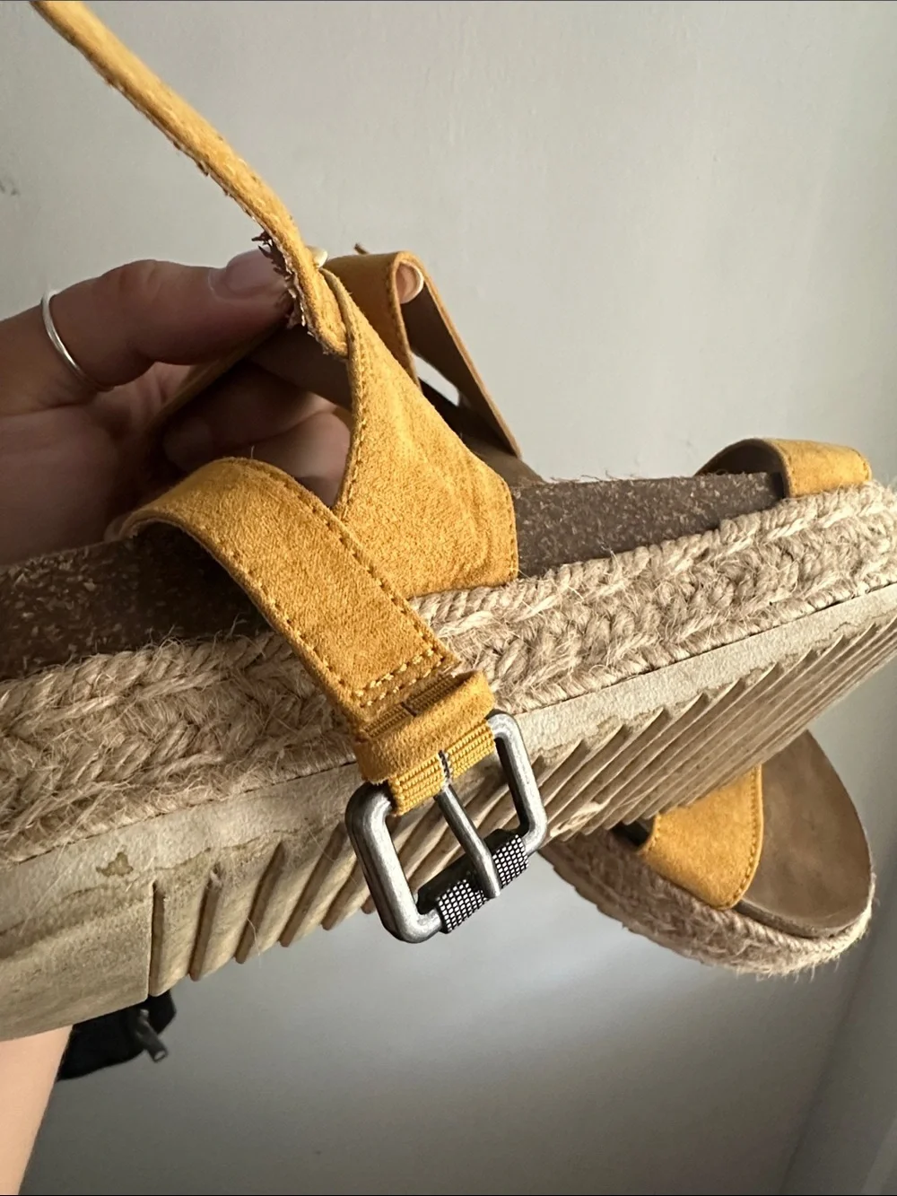 Women’s Yellow Espadrille Platform Sandals
